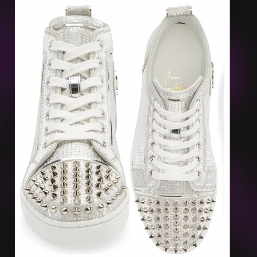 CHRISTIAN LOUBOUTIN Lou Spikes High Top Sneaker